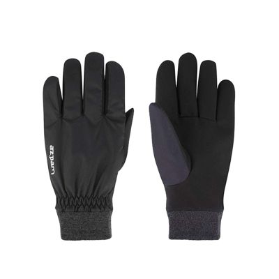 FUFU Gloves Men's Winter Warm Gloves Touch Screen Lightweight Non-Slip Warm Wool Lining for Outdoor Driving, Cycling and Running (Color : Black, Size : M)