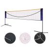 DYRABREST Badminton Net Set, Portable Sports Set for Badminton, Tennis, Kids Volleyball, Pickleball, Easy Setup, Nylon Net with Bag for Indoor Outdoor Court view 4