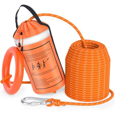 AnKun Water Rescue Throw Bag with 70FT Length of Rope in 3/10In Tensile Strength Rated to 2000lbs, Emergency Rescue Rope for Kayaking, Boating, Fishing, Rafting, High Visibility Safety Equipment
