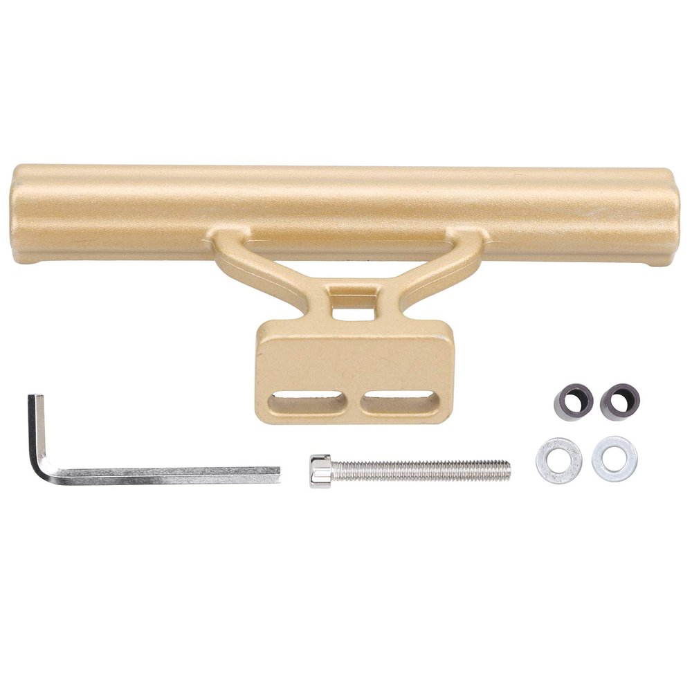 VGEBY Handlebar Extender, Handlebar Extension Multifunction Aluminum Alloy Tube Headlight Computer Bracket (Gold) and Spare Parts