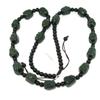 0.8" China Nature Certified Nature Hetian Nephrite Jade 18 Arhat Buddha Fine Carved Necklace 5097 view 2