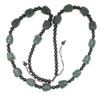 0.8" China Nature Certified Nature Hetian Nephrite Jade 18 Arhat Buddha Fine Carved Necklace 5097 view 3