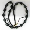 0.8" China Nature Certified Nature Hetian Nephrite Jade 18 Arhat Buddha Fine Carved Necklace 5097 view 4