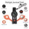 7-in-1 Emergency Survival Function Whistle, Outdoor Multifunctional Tool Safety Whistle with Lanyard, Ideal for Kayaking, Boating, Hiking, Camping, Climbing, Hunting, Fishing, Rescue Signaling view 2