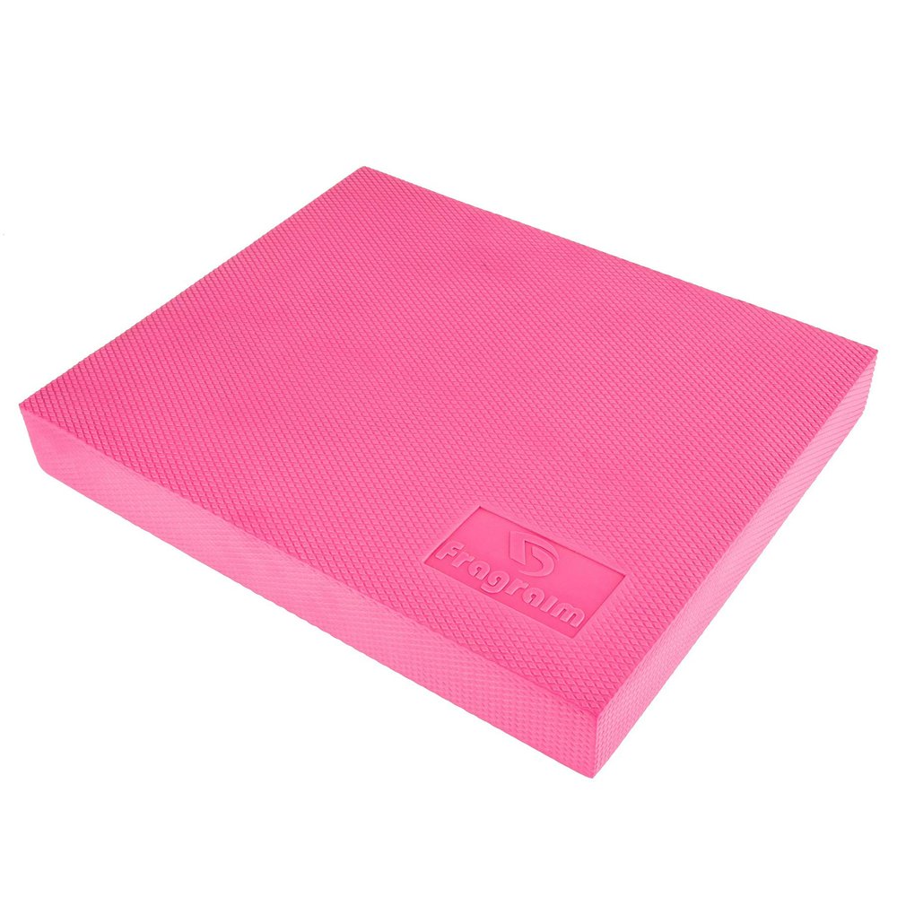 Balance Pad, Non-Slip Foam Mat & Ankles Knee Pad Cushion for Physical Therapy, Rehabilitation, Core Balance and Strength Stability Training, Yoga & Fitness, 15.7 x 13 x 2 Inch (Pink)