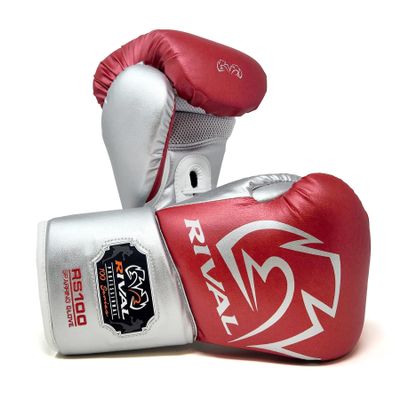 RIVAL Boxing RS100 Professional Lace-Up Sparring Gloves, Handcrafted with Super-Rich Microfiber PU, Ergonomically Designed to Perfectly Fit Your Hand