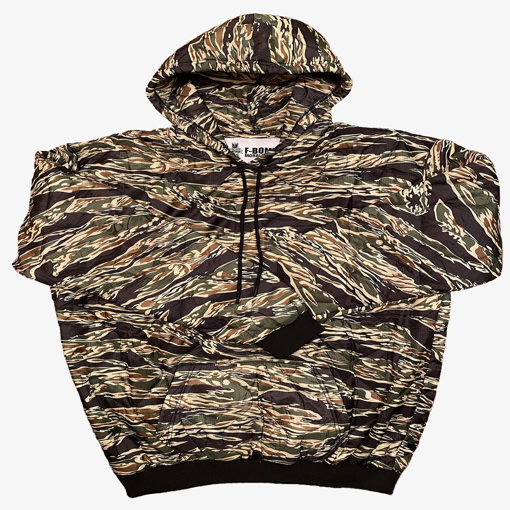 F-Bomb F Morale Gear Woobie Hoodie (Tiger Stripe, Large)
