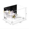 Better Display Cases Acrylic Versatile Display Case - Large Rectangle Box with Mirror Case, White Risers and Clear Base 15.25" x 12" x 8" (A026/V12) view 2
