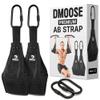 DMoose Fitness Premium Ab Straps for Abdominal Muscle Building, Arm Support for Ab Workout, Hanging Ab Straps for Pull Up Bar Attachment, Ab Exercise Gym pullup Equipment for Men Women (Black) view 1