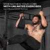 DMoose Fitness Premium Ab Straps for Abdominal Muscle Building, Arm Support for Ab Workout, Hanging Ab Straps for Pull Up Bar Attachment, Ab Exercise Gym pullup Equipment for Men Women (Black) view 2