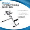 Stamina Hyperextension Bench 2014 - Adjustable and Foldable Exercise Bench Roman Chair with Smart Workout App - Up to 250 lbs Weight Capacity view 2