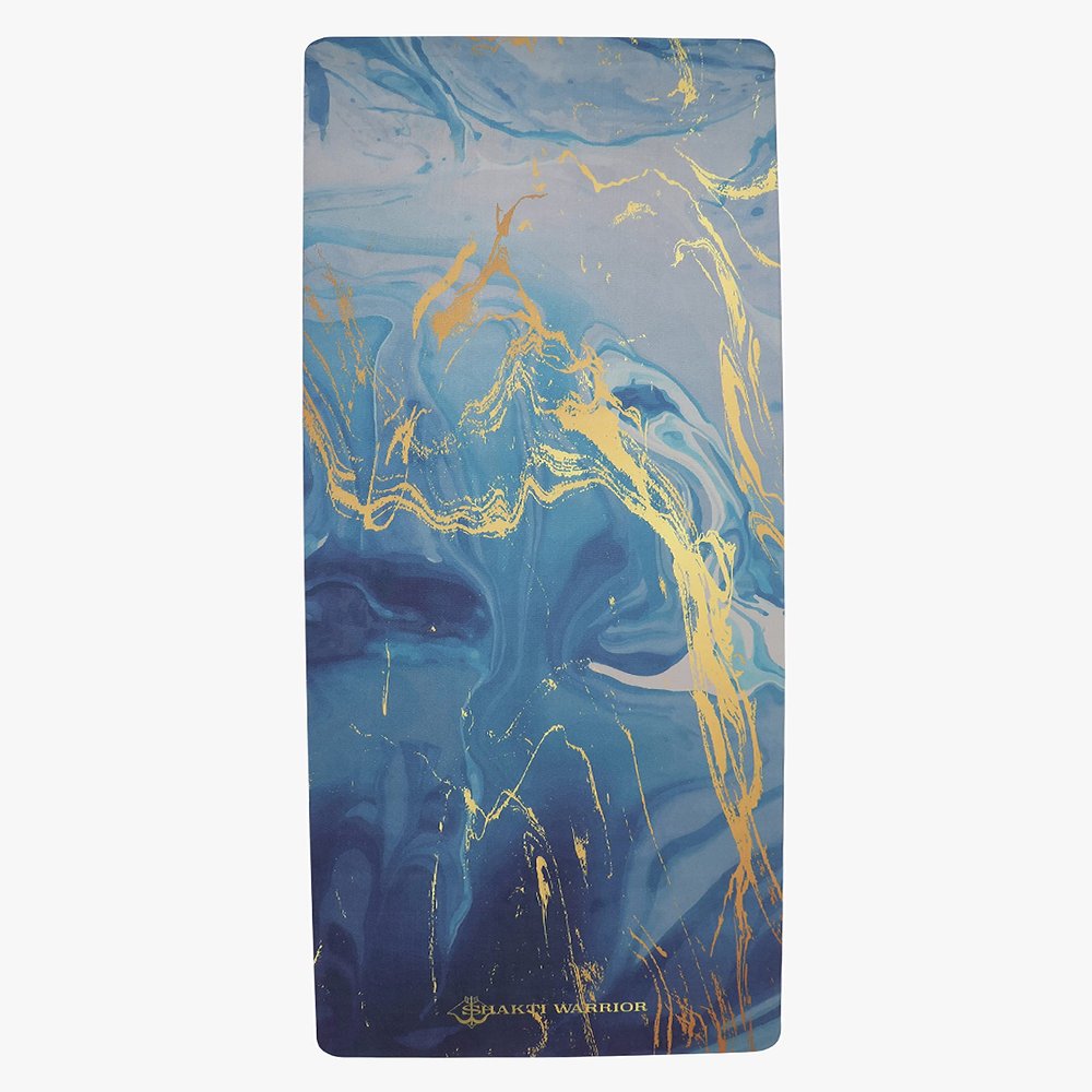 Shakti Warrior Ajna Yoga Mat - Artist Designed, Premium Printed mats, Non Slip, Great for Regular & Hot Yoga, Pilates and Workout (72 inch x 24 inch x 5mm Thick)