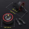 Ab Roller for Abs Exercise Workout Fitness -Ab Wheel Roller Knee Mat Resistance Bands Home Gym Equipment for Men Women Abdominal Exercise (Black w Resistance Bands) view 2