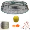 KUFA Sports Vinyl Coated Tower Style Prawn Trap with 400' Rope, Yellow Float, Vented Bait Jar & Harness Combo (CT79+PAL35+HA2) view 1