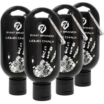 EVMT Brands Liquid Chalk, Mess Free Gym Chalk for Weightlifting, Gymnastics, Rock Climbing, Dancing. Sweat Resistant and Long Lasting for Stronger Grip. Package May Vary.