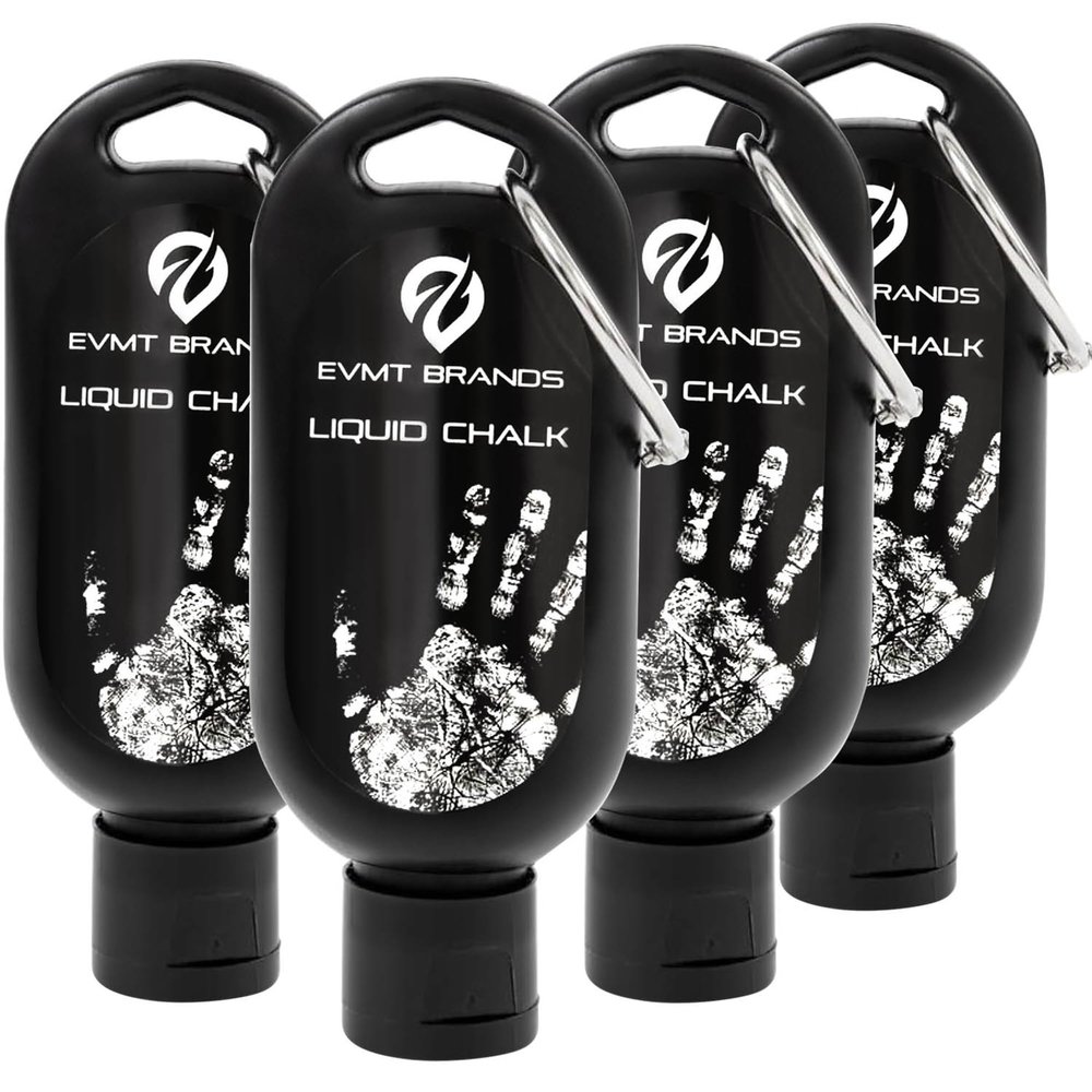 EVMT Brands Liquid Chalk, Mess Free Gym Chalk for Weightlifting, Gymnastics, Rock Climbing, Dancing. Sweat Resistant and Long Lasting for Stronger Grip. Package May Vary.