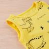 One opening Toddler Baby Boy Summer Clothes Daddy Son Letters T-Shirts Tees Tops+Camouflage Shorts Pants Outfits 2PCS Shorts Set Clothes (Yellow Dinosaur Tank outfits, 12-18 months) view 4