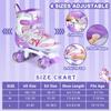 Roller Skates for Kids, Shine Skates 4 Size Adjustable Roller Skates with Light up Wheels for Girls, Teens, Outdoor Rollerskates for Beginners & Advanced | Purple, S - 10C-13C (Small, Purple) view 2