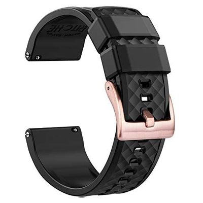 Ritche Christmas Gift 22mm Silicone Watch Band Compatible with Samsung Galaxy Watch 3 (45mm) Gear S3 Classic Quick Release Rubber Watch Bands for Men Women, White Elephant Gifts, Stocking Stuffers for Men