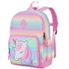 VASCHY Unicorn Backpack for Little Girls, Cute Rainbow Glitter Lightweight Water Resistant Preschool Backpack for Kids,Toddlers Kindergarten School Bag view 1