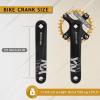 BUCKLOS 104 BCD 30T Mountain Bike Single Speed Crankset170mm Square Taper Crankset with Narrow Wide Teeth Round ChainringSix Color,Bicycle Crank Arm Set view 3