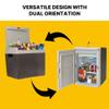 Koolatron 12V Electric Cooler/Warmer, 38L (40qt) Thermoelectric Car Fridge, Reversible Door, 12 Volt DC Connection, Plug In Iceless Portable Refrigerator, For Work Travel Vehicle Truck RV, Gray view 4
