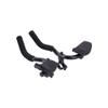 BBB Cycling Aero Bars Aluminium Tri Bars Arm Rest for Road Bike Two-Piece Handlebar AeroComfort BHB-59, Black, 35mm Height view 1