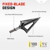 TenPoint EVO-X Montec Fixed Blade Broadhead - Pack of 3 - 100-Grain, Three-Blade Design view 3