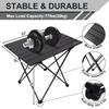 MSSOHKAN Camping Table Folding Portable Camp Side Table Aluminum Lightweight Carry Bag Beach Outdoor Hiking Picnics BBQ Cooking Dining Kitchen Black Medium view 2