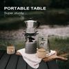 MSSOHKAN Camping Table Folding Portable Camp Side Table Aluminum Lightweight Carry Bag Beach Outdoor Hiking Picnics BBQ Cooking Dining Kitchen Black Medium view 3