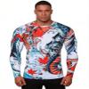 Red Plume Mens 3D Printed Compression Long Sleeve T Shirts Top Tees (Pattern A, X-Large) view 1