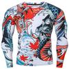 Red Plume Mens 3D Printed Compression Long Sleeve T Shirts Top Tees (Pattern A, X-Large) view 4