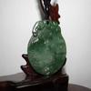 1.9" China Certified Nature Hetian Nephrite Jade Nice Landscape Hand Carved Necklace Pendant 0072 view 2