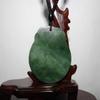 1.9" China Certified Nature Hetian Nephrite Jade Nice Landscape Hand Carved Necklace Pendant 0072 view 4
