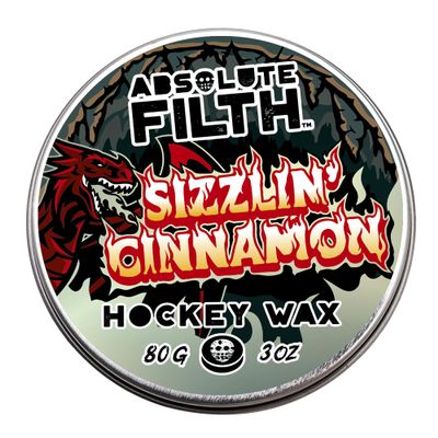 Absolute Filth Sizzlin' Cinnamon Hockey Wax - Premium Scented Hockey Stick Wax for Hockey Tape for Maximum Grip & Protection - Medium Tack for Hockey Players - Smells Amazing!