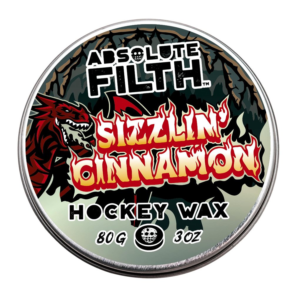 Absolute Filth Sizzlin' Cinnamon Hockey Wax - Premium Scented Hockey Stick Wax for Hockey Tape for Maximum Grip & Protection - Medium Tack for Hockey Players - Smells Amazing!