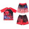 Marvel Avengers Spider-Man Big Boys Swim Rash Guard Swim Trunks Blue/Multicolor 10-12 view 1