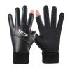 FUFU Gloves Winter Touch Screen Running Gloves, Thin Thermal Gloves Cycling Gloves Lightweight Anti-Slip Driving Gloves (Color : Gray) view 1