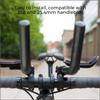BBB Cycling Aero Bars Aluminium Two-Piece Tri Bars for Road Bike Aerodynamic J-Bend AeroMax BHB-60,Black view 3