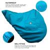 Harrison Howard Premium Dressage English Saddle Cover, Waterproof & Breathable Fleece-Lined Long Flap Saddle Protection Azure Blue view 3