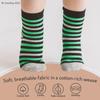 CozyWay Crew Grip Youth Socks - Non-Slip Toddler Sock with Grippers - Soft Breathable Cotton Comfort - Size 5-7T, Blue/White/Gray, Pack of 12 view 4