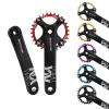 BUCKLOS 104 BCD 30T Mountain Bike Single Speed Crankset170mm Square Taper Crankset with Narrow Wide Teeth Round ChainringSix Color,Bicycle Crank Arm Set view 1