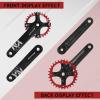BUCKLOS 104 BCD 30T Mountain Bike Single Speed Crankset170mm Square Taper Crankset with Narrow Wide Teeth Round ChainringSix Color,Bicycle Crank Arm Set view 2