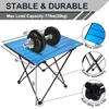 MSSOHKAN Camping Table Folding Portable Camp Side Table Aluminum Lightweight Carry Bag Beach Outdoor Hiking Picnics BBQ Cooking Dining Kitchen Blue Medium view 2