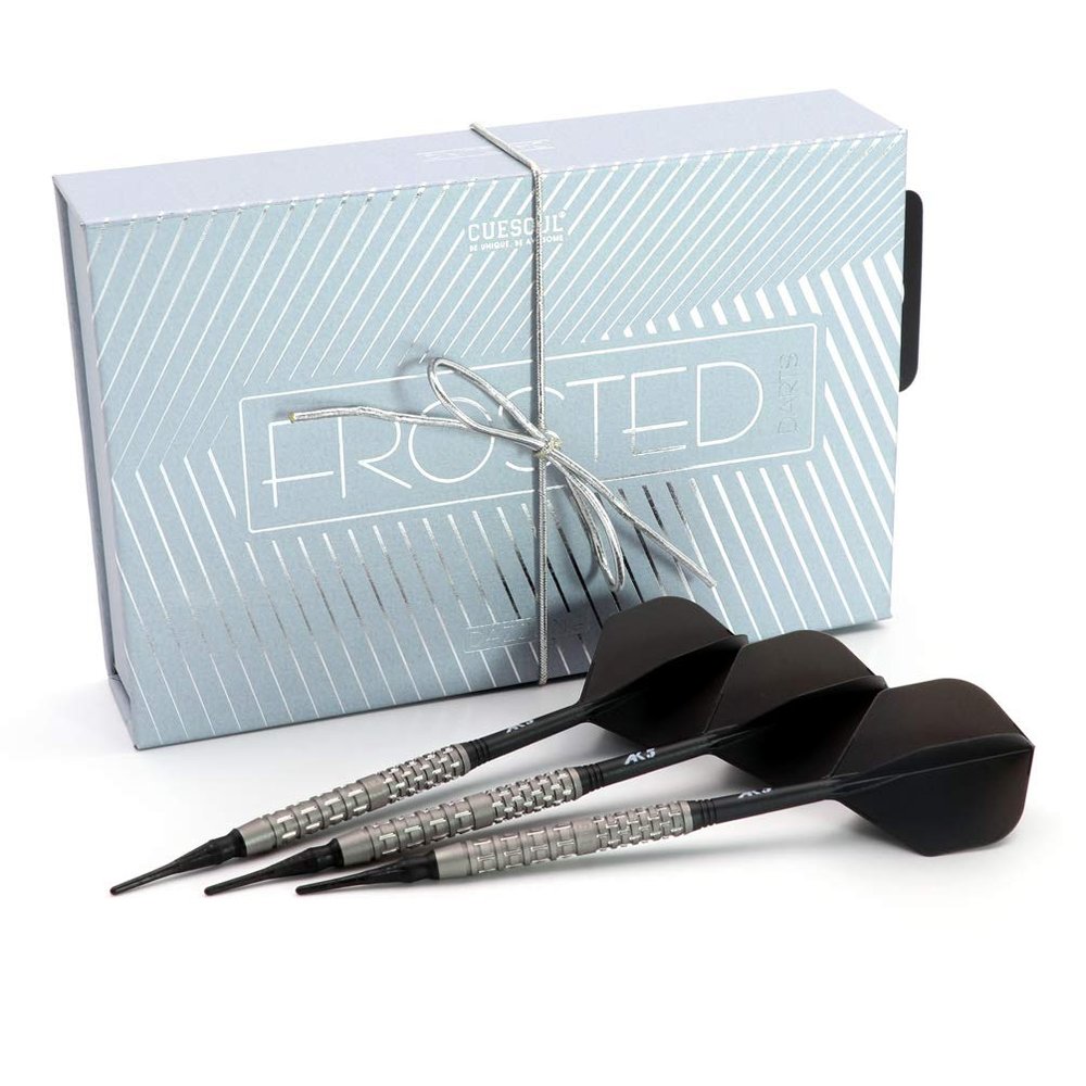 CUESOUL Dazzling Super Grip 20g Soft Tip 90% Tungsten Dart Set Frosted Surface with ROST Flights