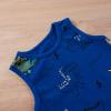 One opening Toddler Baby Boy Summer Clothes Daddy Son Letters T-Shirts Tees Tops+Camouflage Shorts Pants Outfits 2PCS Shorts Set Clothes (Blue Dinosaur Tank outfits, 3T-4T) view 4