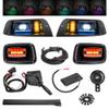 10L0L Upgrade Golf Cart Light Kit 12V-80V for EZGO TXT G&E, Headlight Taillight with Turn Signal Switch, Low High Beam, Blinker & Brake Light Switch Pad, Horn, Daytime Running Lamp (RGB Version) view 1
