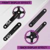 BUCKLOS 104 BCD 30T Mountain Bike Single Speed Crankset170mm Square Taper Crankset with Narrow Wide Teeth Round ChainringSix Color,Bicycle Crank Arm Set view 2
