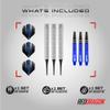 RED DRAGON Razor Edge Original 18 Gram Tungsten Softip Darts Set with Flights and Stems view 2