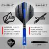 RED DRAGON Razor Edge Original 18 Gram Tungsten Softip Darts Set with Flights and Stems view 3